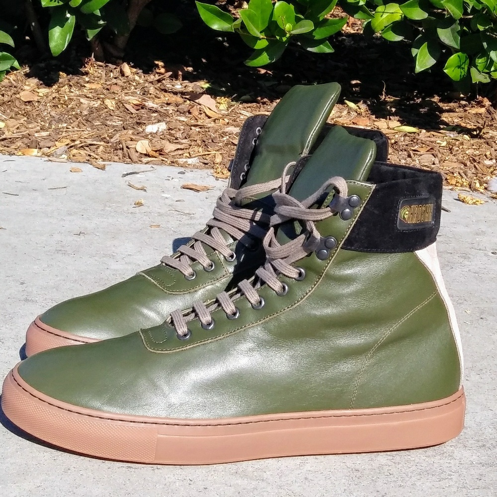Leather Hi-TOP POLO SNEAKER